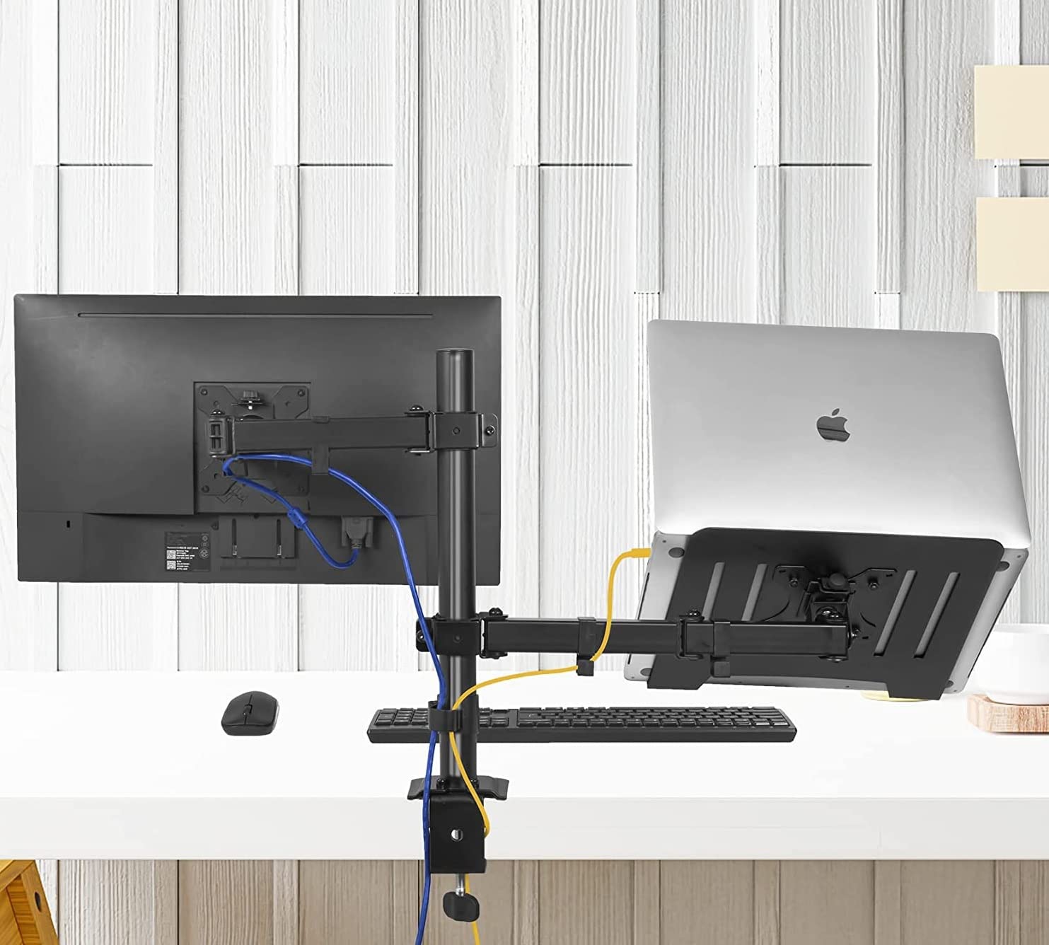 Ergoflex EF74 Steel Design 2-8 kg Çift Kol Asansörlü 17"-32" Monitör&10-17" Laptop Standı