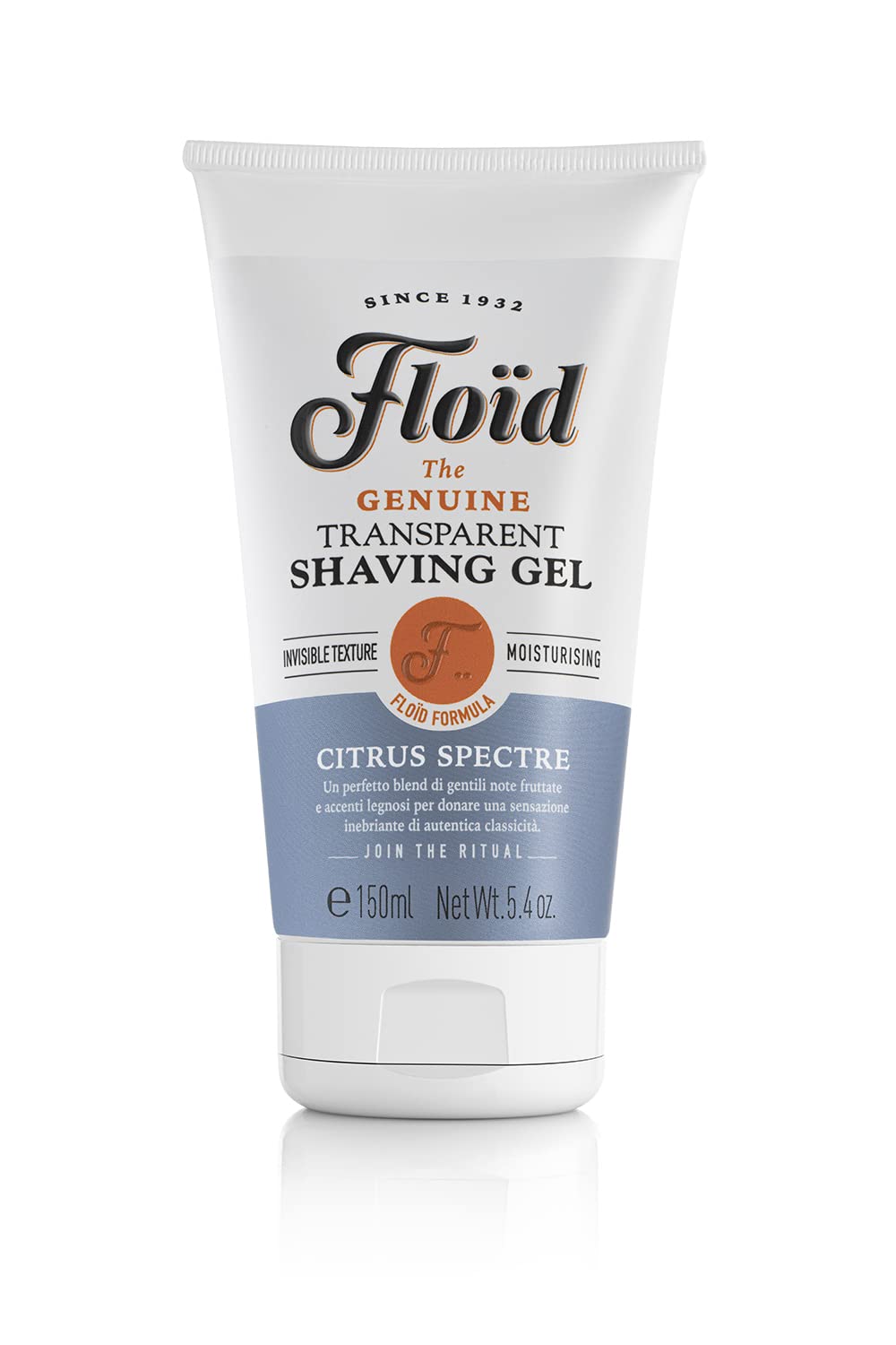 Floïd Floid Citrus Spectre şeffaf tıraş jeli (150 ml), erkek tıraş jeli, koruma ve nem için gliserin içerikli tıraş jeli, hoş kokulu derinlemesine tıraş için tıraş jeli