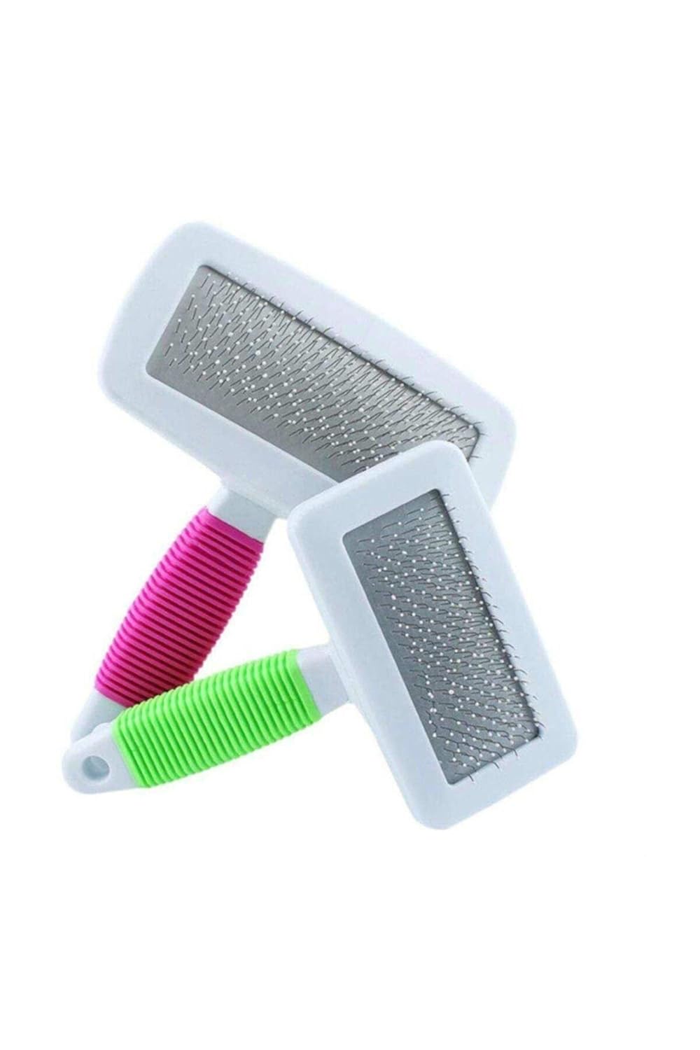 TİNEKE Evcil Hayvan Kedi Köpek Tüy Tarama Kaşıma Fırçası Tarağı Telli Fırça Renkli Sap (1 Adet)