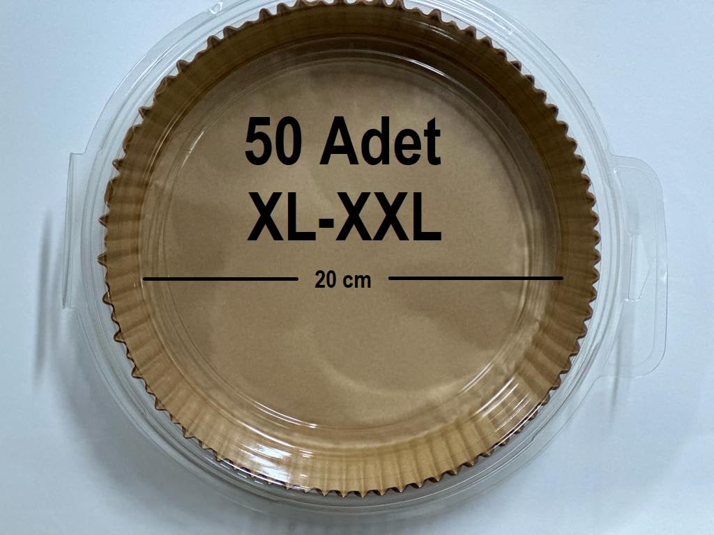 Baker Home Airfryer Pişirme Kağıdı Air Fryer Yağsız Pişirme Kağıdı Airfryer Markalarının Tüm Modelleri Ile Uyumlu Büyük Boy 50 Adet-20 CM (XL-XXL)