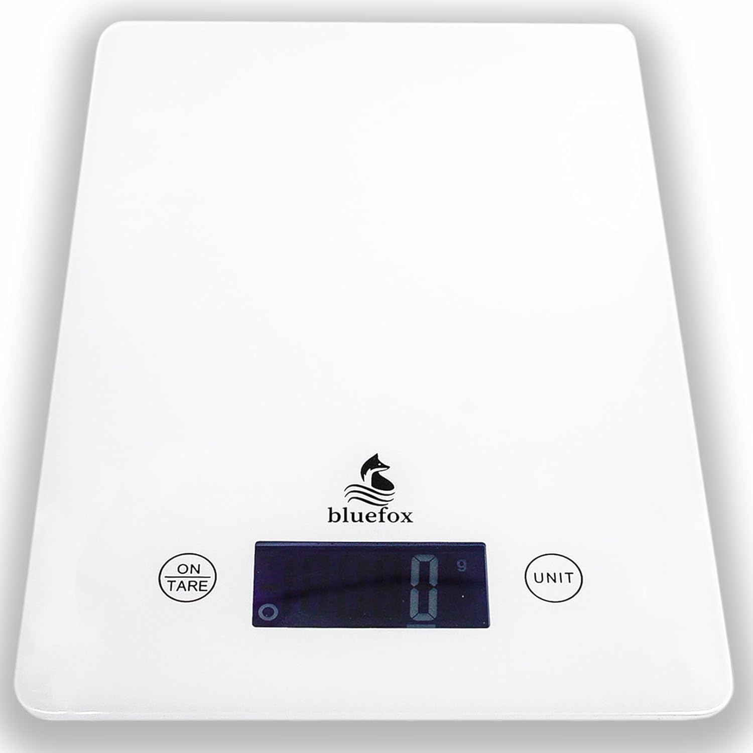 Bluefox Dijital Mutfak Terazisi - 10kg Kapasite, Cam Yüzey, Dara Fonksiyonu, LCD Ekran ve Otomatik Kapanma Özelliği