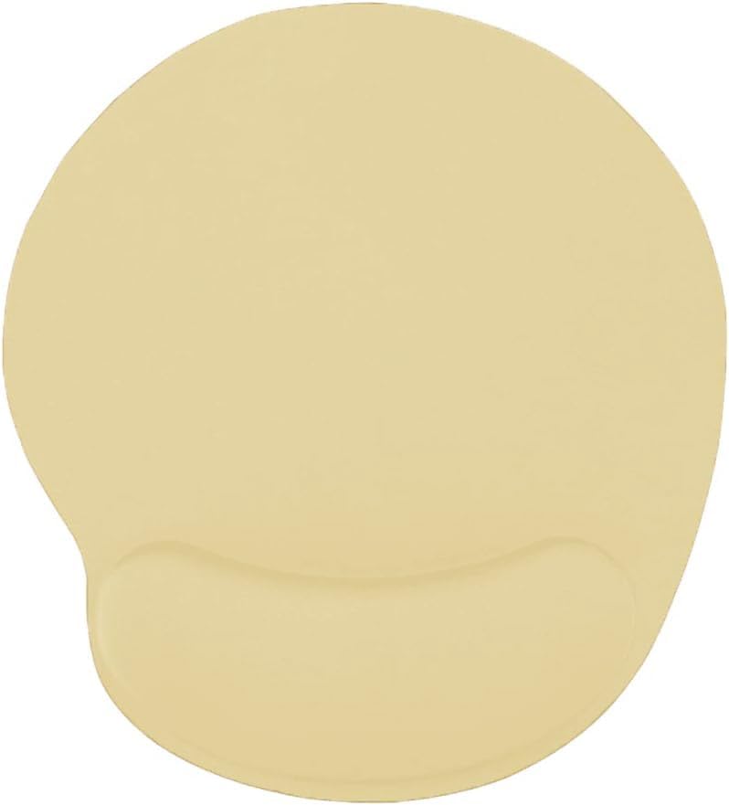 BLACK DEER Siyah Bilek Destekli Mouse Pad,Ergonomik Kaymaz Taban,Oyun ve Ofis için Fare Altlığı,Suya Dayanıklı (Bej)