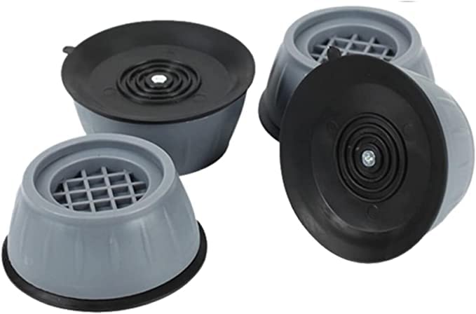 Çamaşır Makinesi Titreşim Önleyici Kauçuk Ayak Pedleri Çamaşır Makinesi Stoper 4'lü Set Gürültü Engelleyici ve Kaymaz