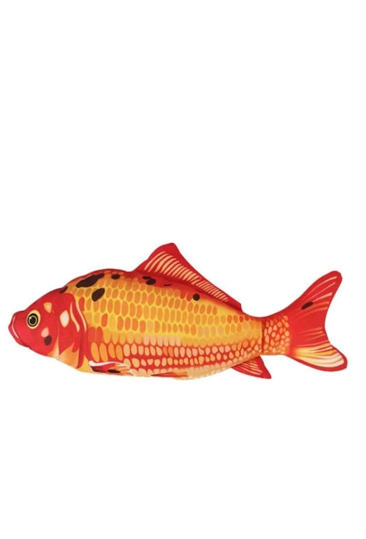Tineke Peluş Kedi Oyuncağı Balık Kedi Nanesi Otlu Çıngıraklı 1 Adet Kırmızı Balık