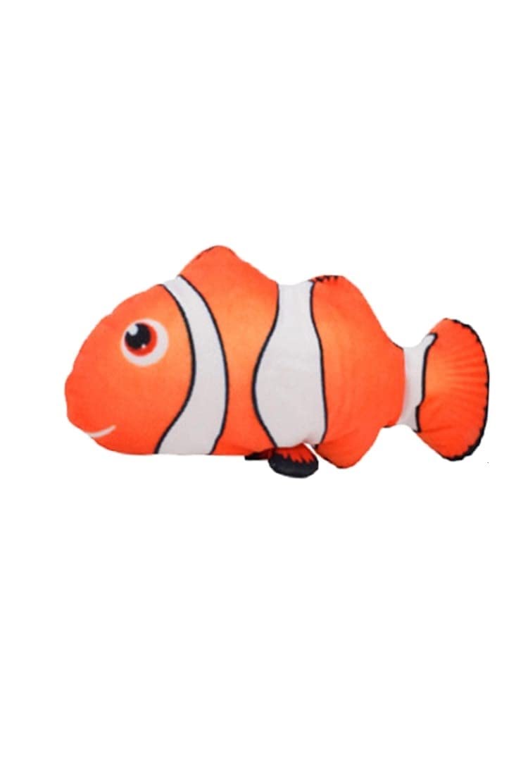 Tineke Peluş Kedi Oyuncağı Balık Kedi Nanesi Otlu Çıngıraklı 1 Adet Palyaço