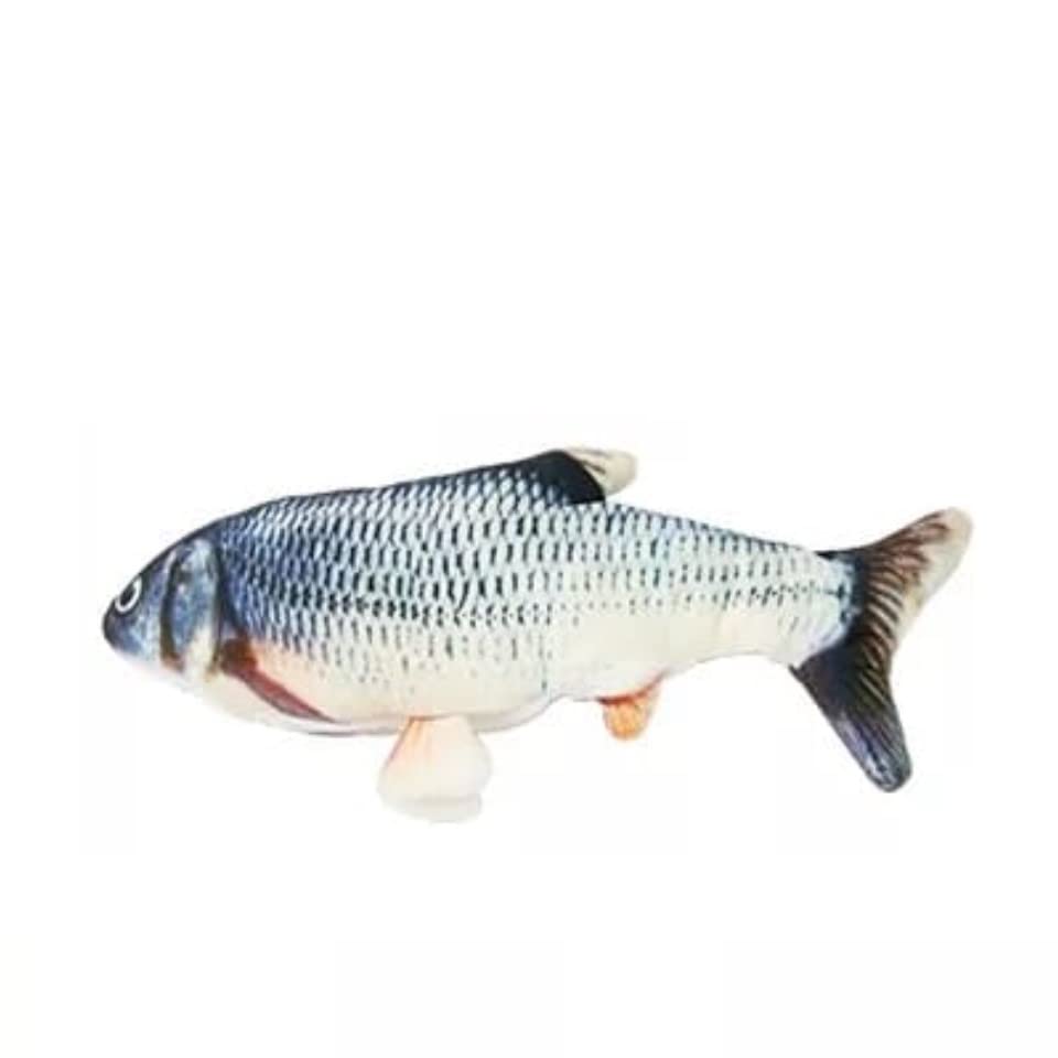 Tineke Peluş Kedi Oyuncağı Balık Kedi Nanesi Otlu Çıngıraklı Blue 1 Adet