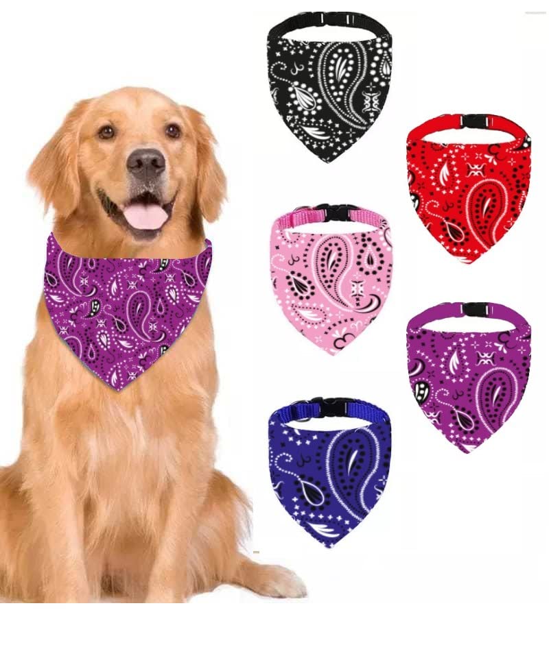 TİNEKE EVCİL HAYVAN KÖPEK BOYUN TASMASI YAKALIK ÖNLÜK FULAR NO MOR (BÜYÜK 450)