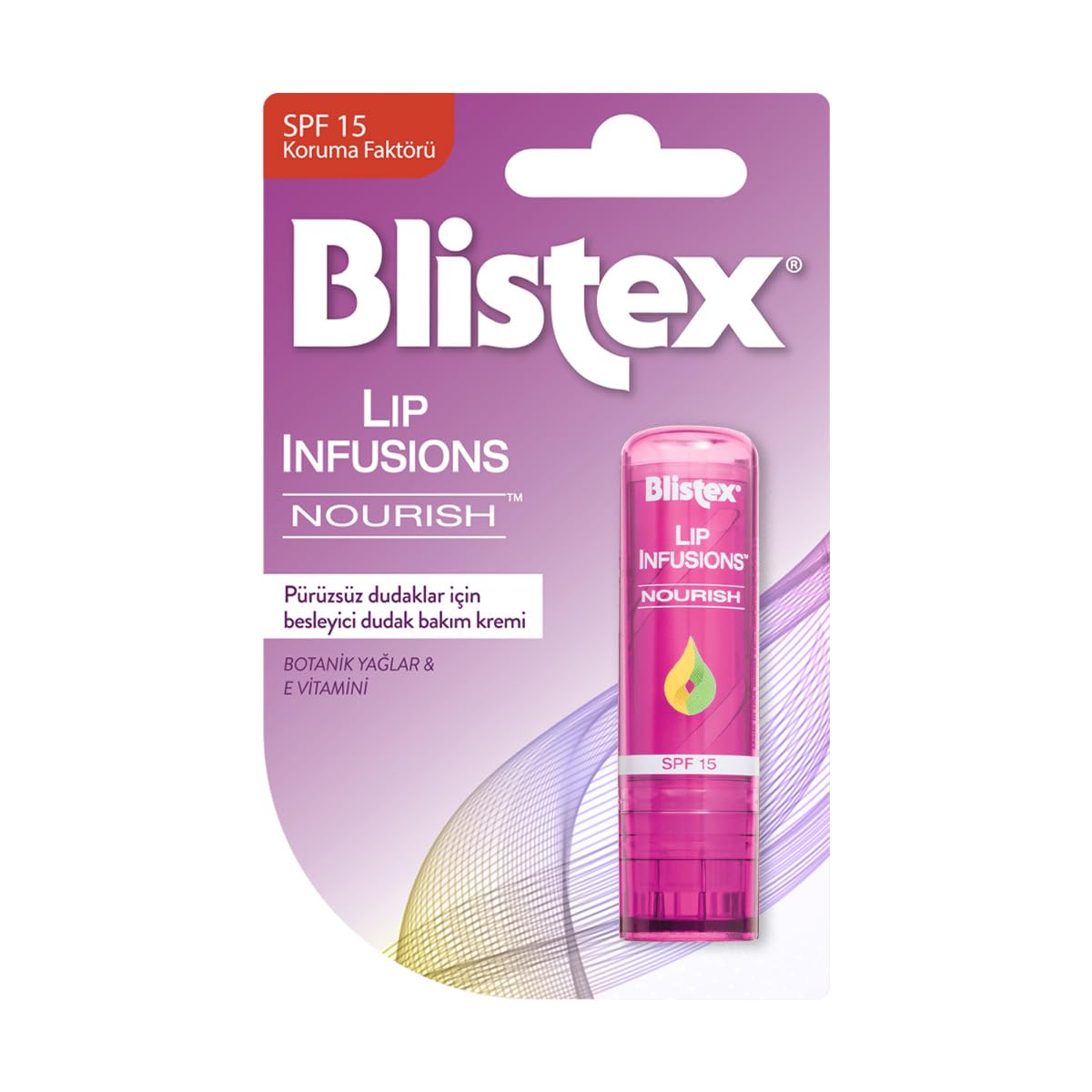 Blistex Lip Infusions Hydration Uzun Süreli Nemlendirici Dudak Bakım Kremi + Blistex Lip Infusions Nourish SPF 15 Güneş Koruyucu Besleyici Dudak Bakım Kremi