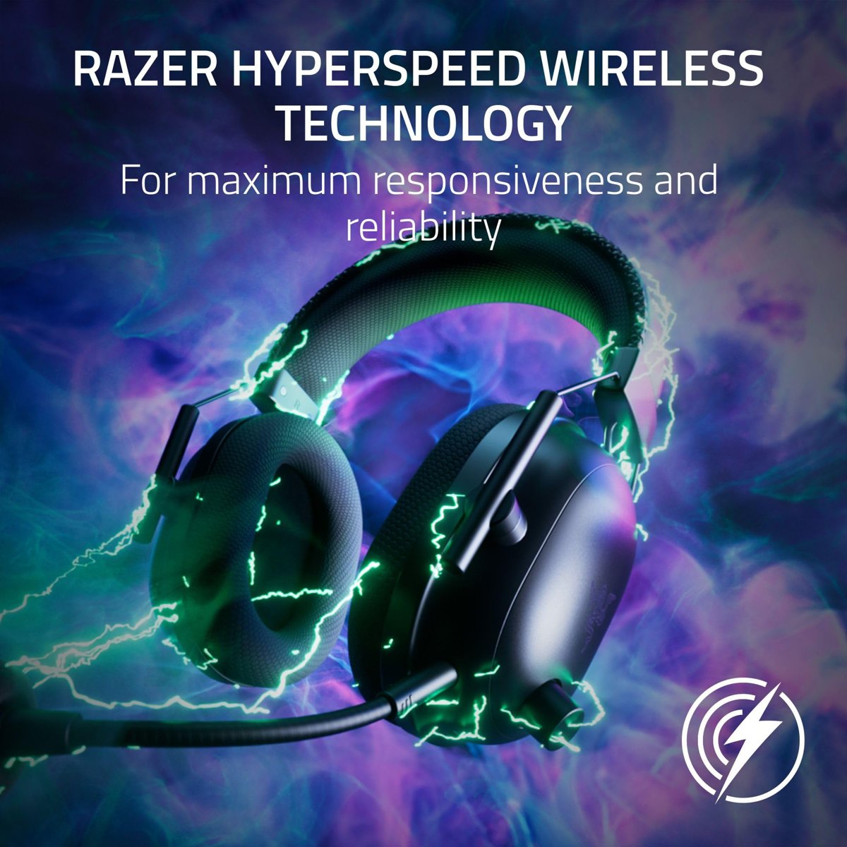 Razer BlackShark V2 Pro (2023) - PC Premium Kablosuz E-Spor Kulaklığı (HyperClear Süper Geniş Bant Mikrofon, TriForce Titanyum 50mm Sürücü, HyperSpeed ​​Kablosuz, 70 Saat Pil) Siyah