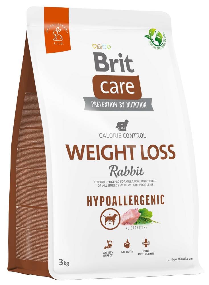 Brit Care Weight Loss, Kilo Problemi Olan Yetişkin Köpekler İçin, Hipoalerjenik, Tavşan Etli Kuru Mama, 3 kg