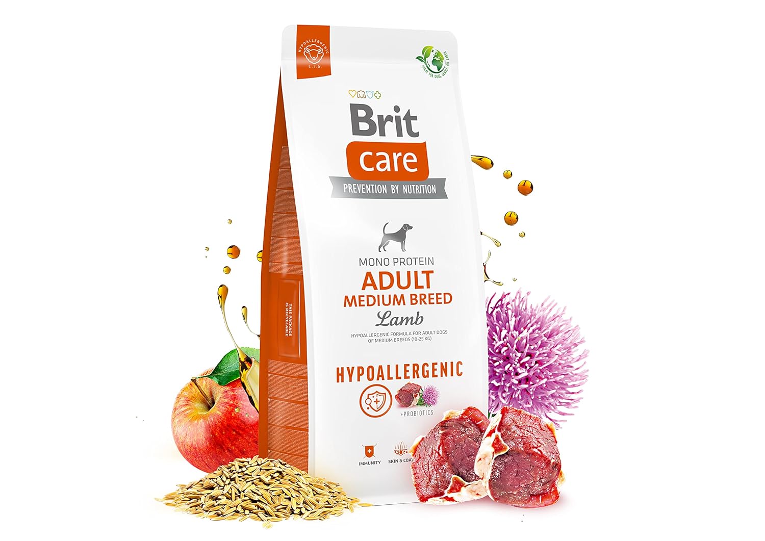 Brit Care Hypoallergenic Köpek Kuru Maması, Yetişkin Orta Irk, 3 kg