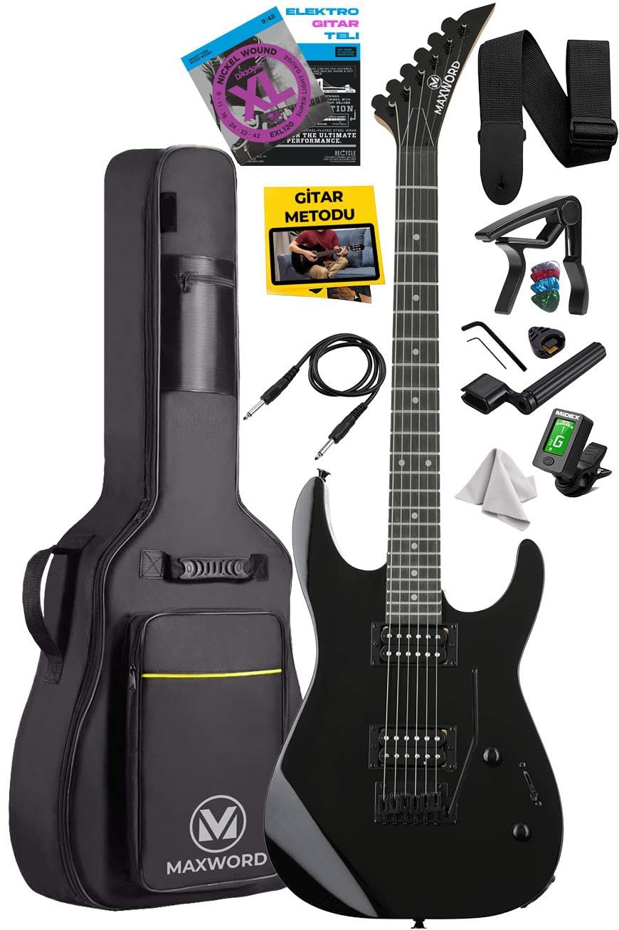 Midex GRX-300-BAG Profesyonel Elektro Gitar Seti Akçaağaç (Humbucker-Humbucker)