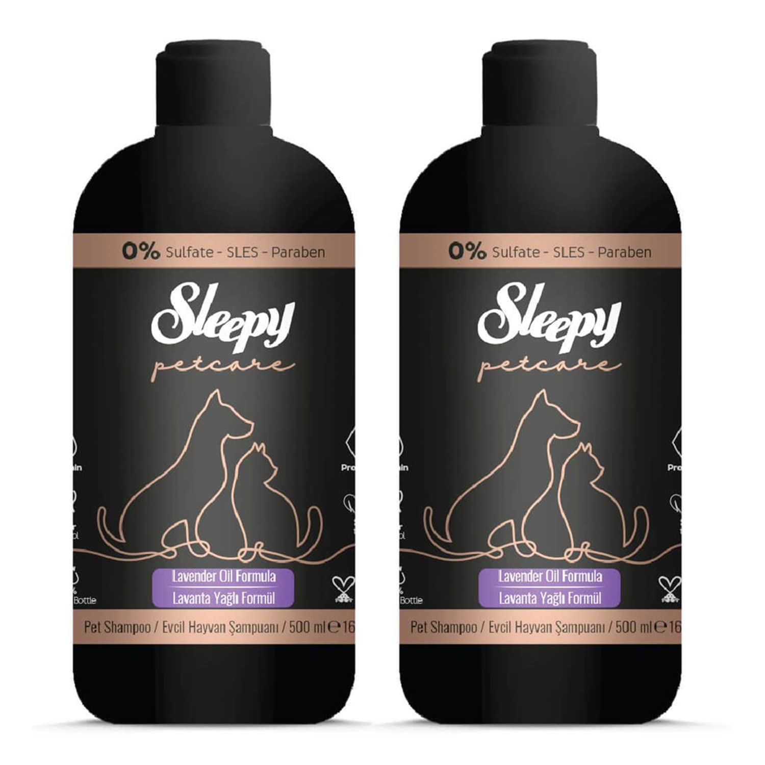 Sleepy Petcare Lavanta Yağlı Evcil Hayvan Şampuanı 500 ml x 2 Adet