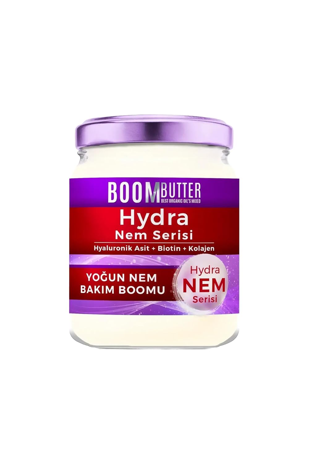Boom Butter Hydra Yoğun Nem Saç Bakım Boom, Derinlemesine Nemlendirme & Onarıcı Bakım, Kuru ve Yıpranmış Saçlar İçin, Elektriklenme Karşıtı, 190 ML