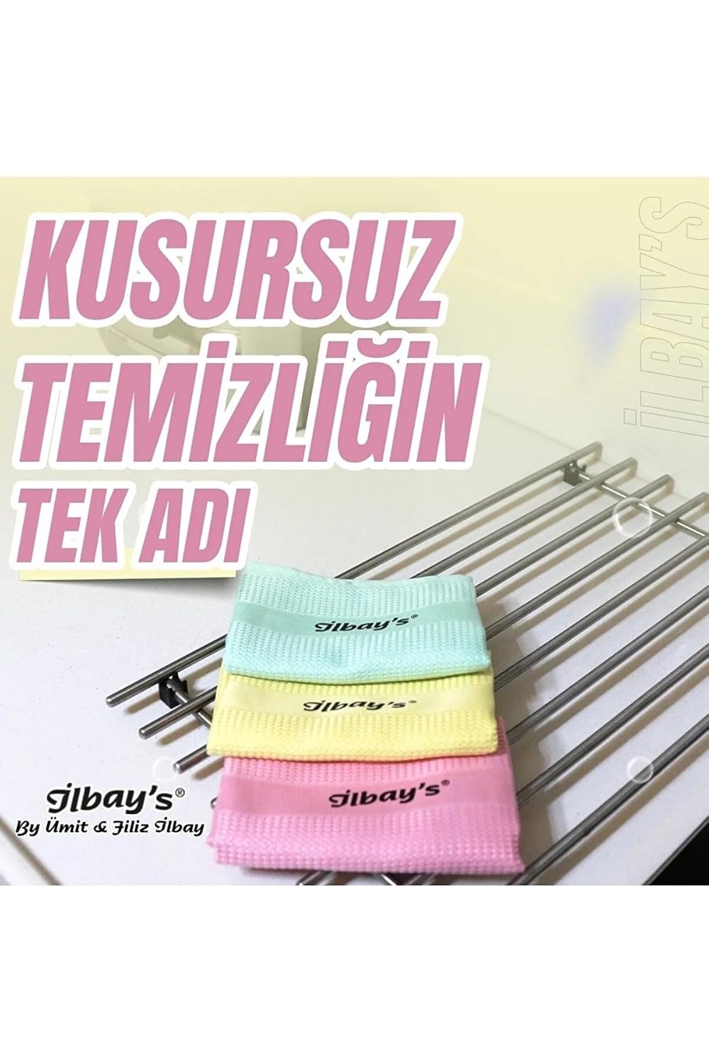 Orijinal İlbays Temizlik Bezi Avantaj Paketi 2x3 lü paket (toplam 6 adet) Microfiber Temizlik Bezi