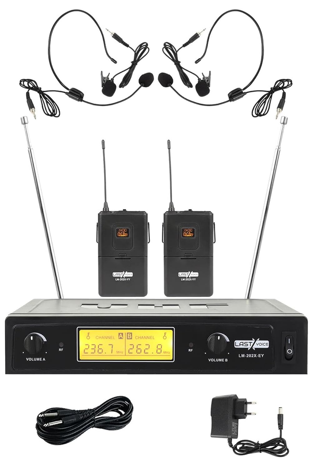 Lastvoice Lm-202YY Çiftli Yaka Tipi Telsiz Kablosuz Yaka Mikrofonu