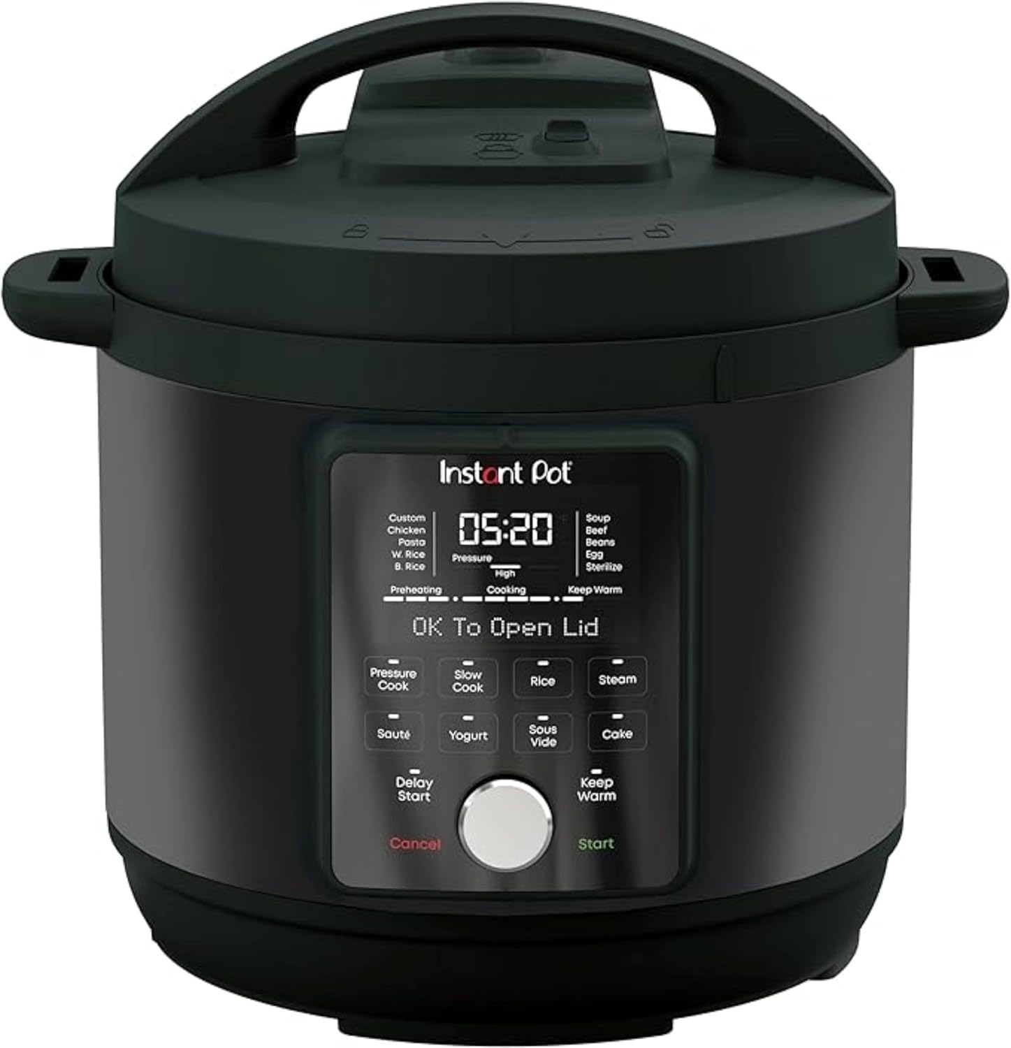 Instant Pot, Duo Plus Whisperquiet/Sessiz Çok Amaçlı Pişirici, Düdüklü Tencere, Sterilizatör, Yoğurt Hazırlayıcı, Sous Vide Cihazı, DPPC604, 5.7 Litre, Siyah