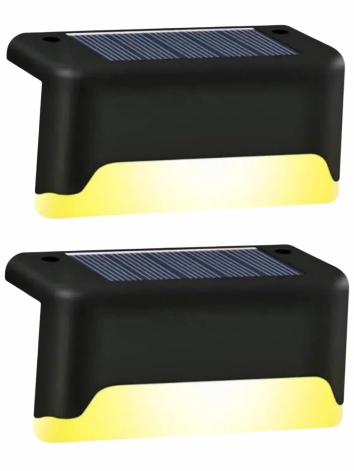 2 Adet Köşebent Merdiven Veranda Solar Güneş Enerjili Bahçe Led Lamba Dekor Bahçe Aydınlatma