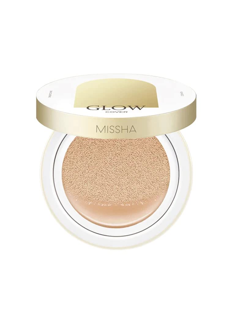 MISSHA Yaşlanma Karşıtı Işıltılı ve Cam Cilt Görünüm Sunan Cushion SPF37+++Glow Cushion Light (No.23 Sand)