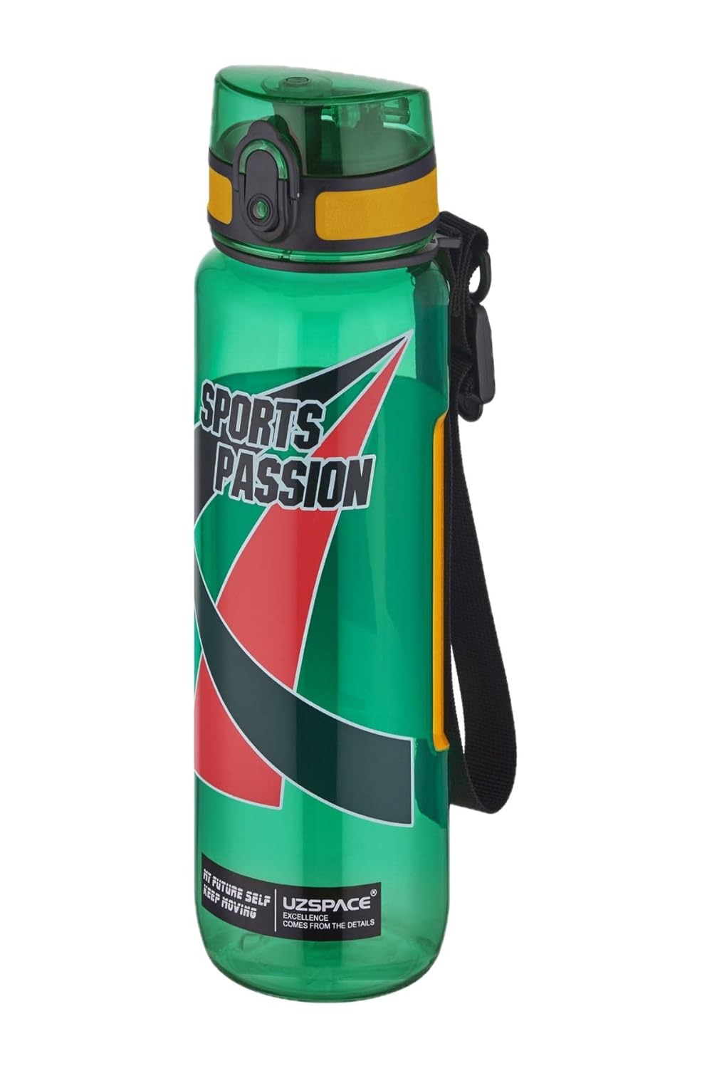 Uzspace Sports Passion 500 ml Tritan Su Matarası Kaydırmaz Tutma Özelliği Yeşil