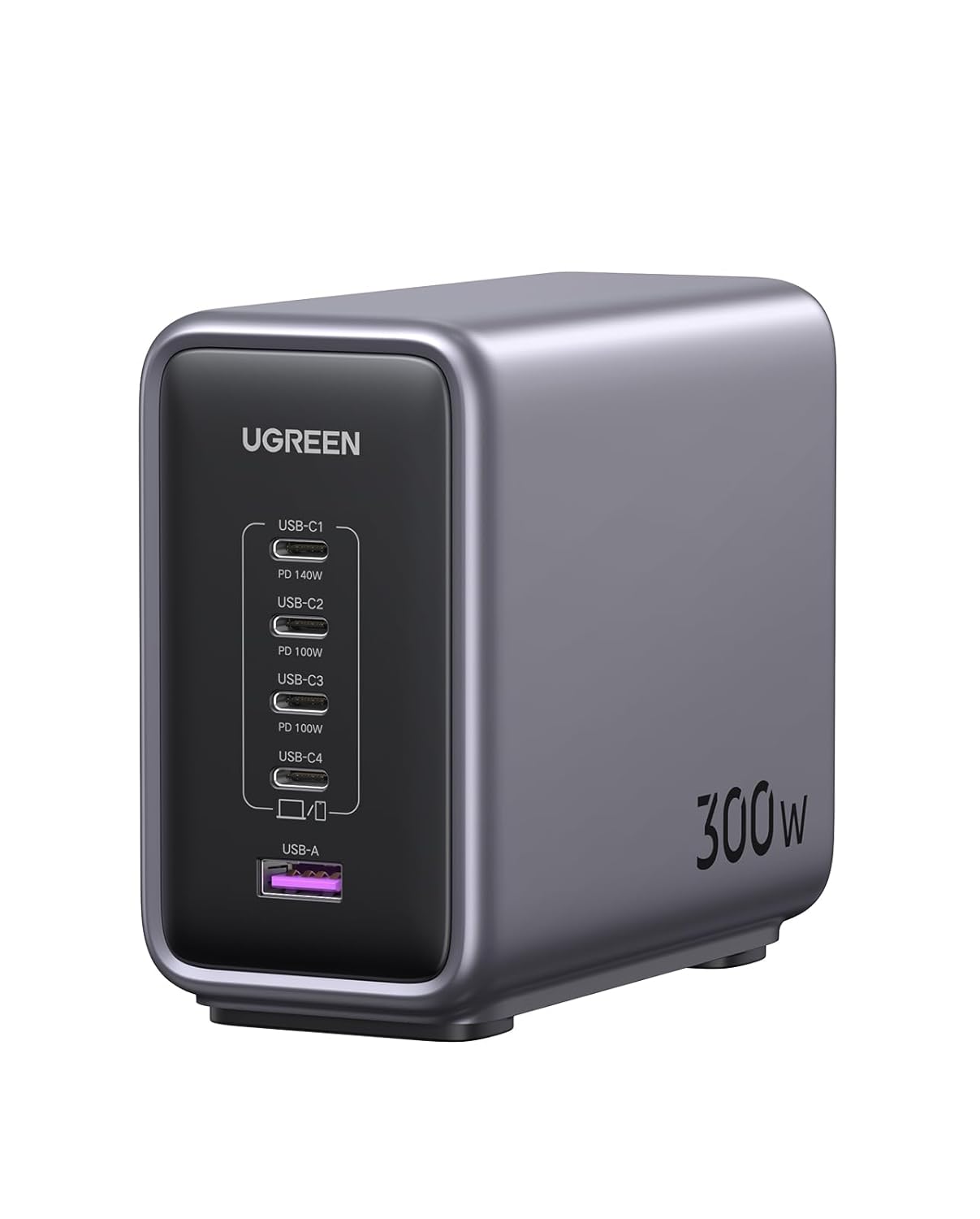 UGREEN Nexode 300 W USB C GAN Şarj Cihazı, PD3.1 Tek Bağlantı Noktalı 140 W, Çoklu Şarj Cihazı, 5 Bağlantı Noktalı, MacBook iPad iPhone Galaxy Pixel Steam Deck Kablo 240 W 1,5 M