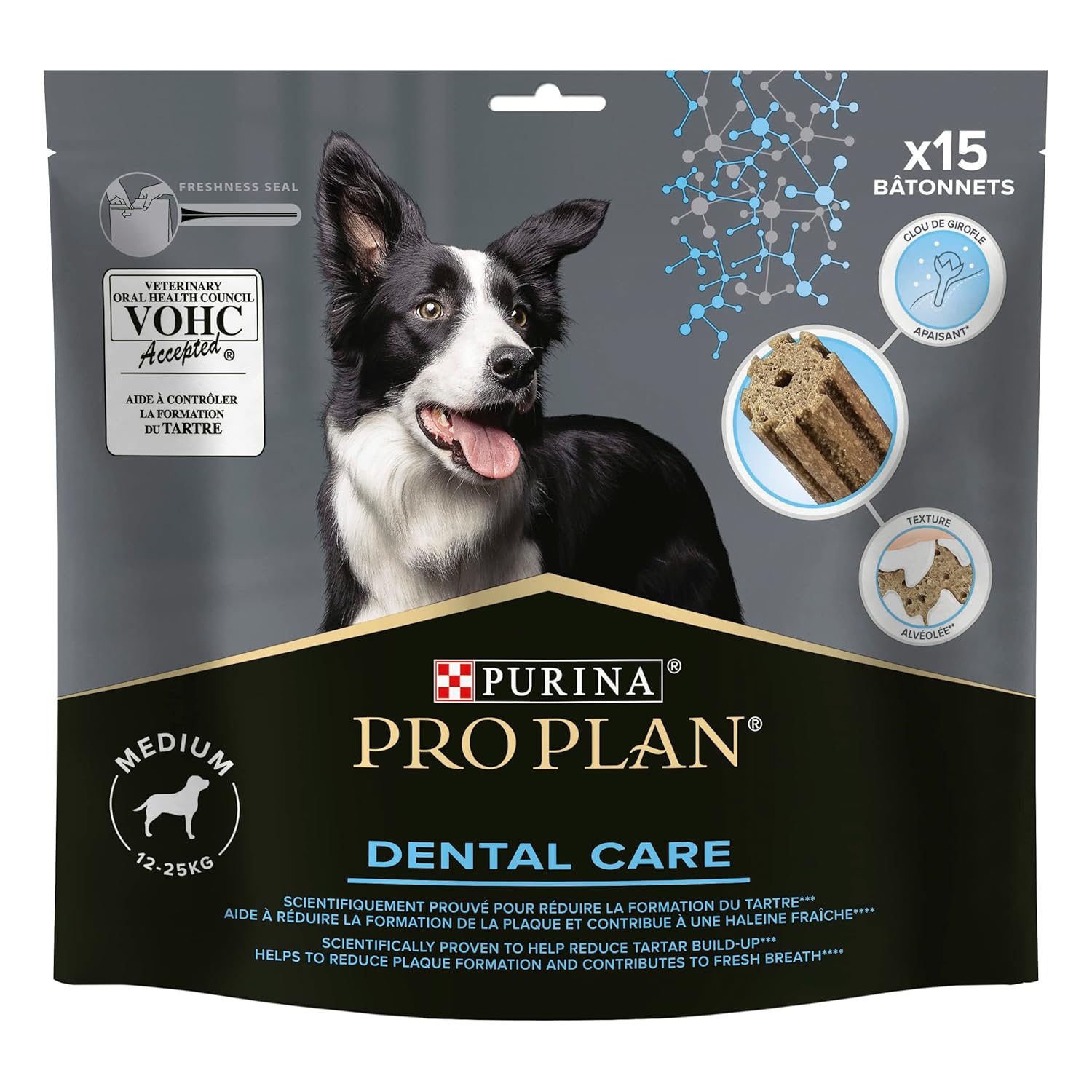 Pro Plan Medium Breed Dental Care Orta Ve Büyük Irk Köpekler Için Diş Sağlığı Ödülü 15 Parça 345Gr