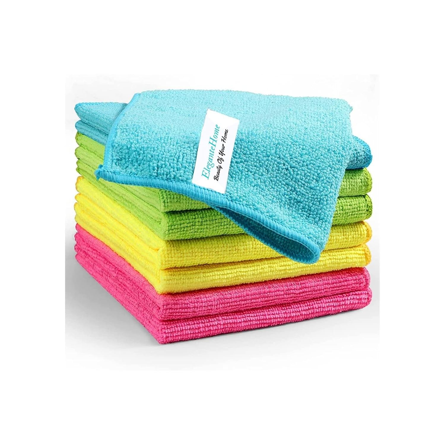 Mikrofiber Temizlik Bezi 8'li Çok Amaçlı İz Bırakmaz İlbays Temizlik Bez - Renkli Oto Kurulama Bezleri - Mutfak Bezi - Leke Bırakmaz Bulaşık Kurulama Bezi