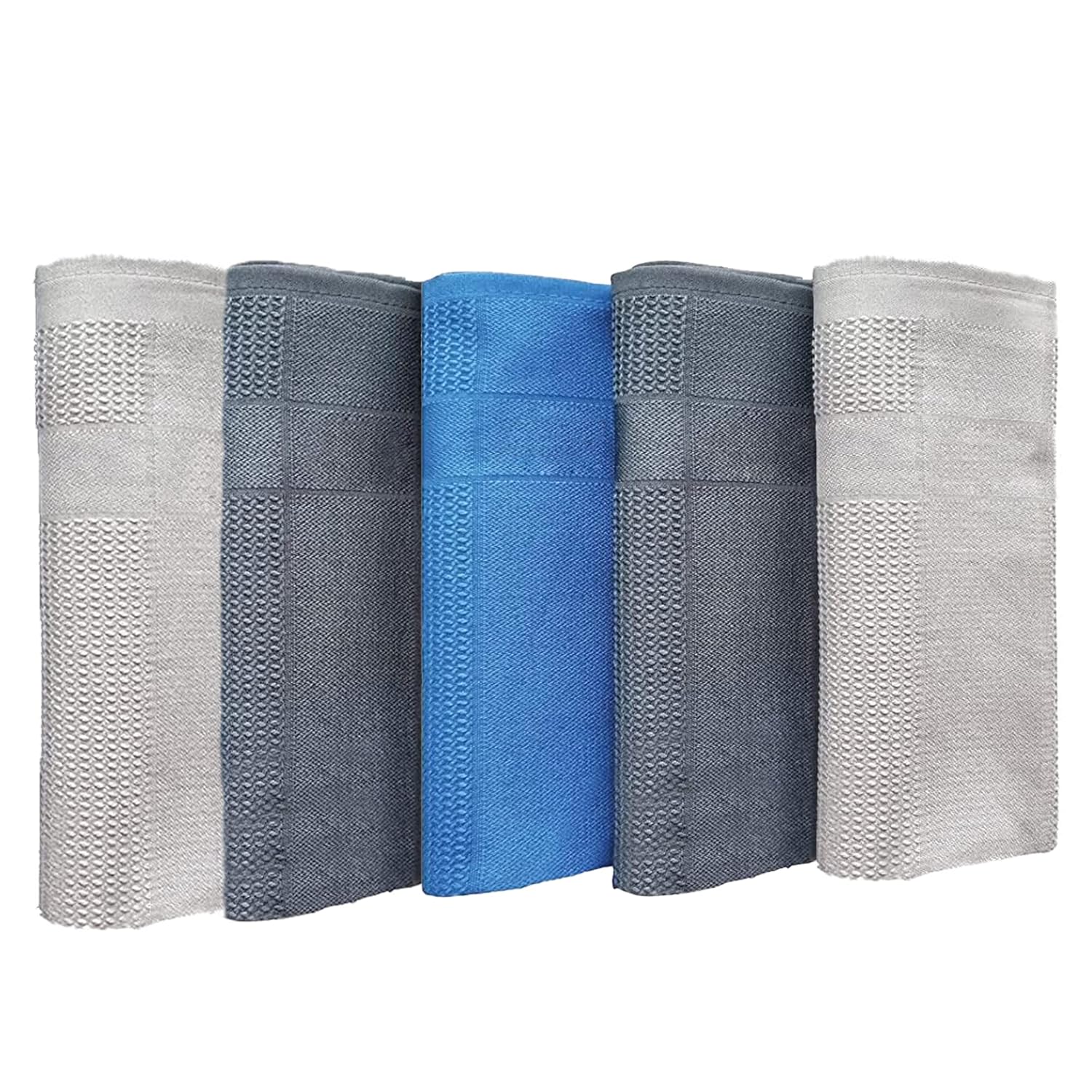 Wonkey Mikrofiber Temizlik Bezi 5'li Paket, 60x40 cm Çok Amaçlı Sihirli Araba Cam, Toz, Mutfak, Oto ve Motosiklet Temizlik Bezi