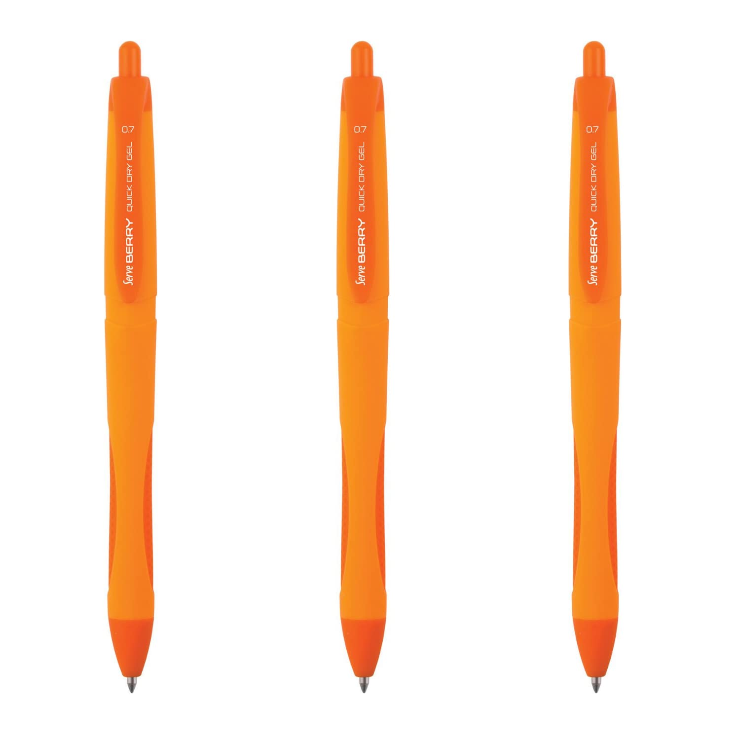 SERVE JEL KALEM BERRY 07 TURUNCU 3LÜ SET