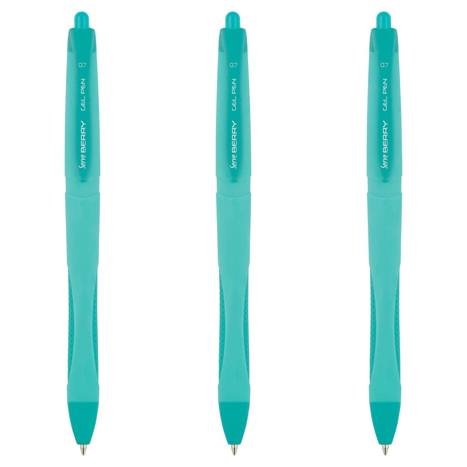 SERVE BERRY JEL KALEM 07MM PASTEL NANE YESILI 3LÜ SET