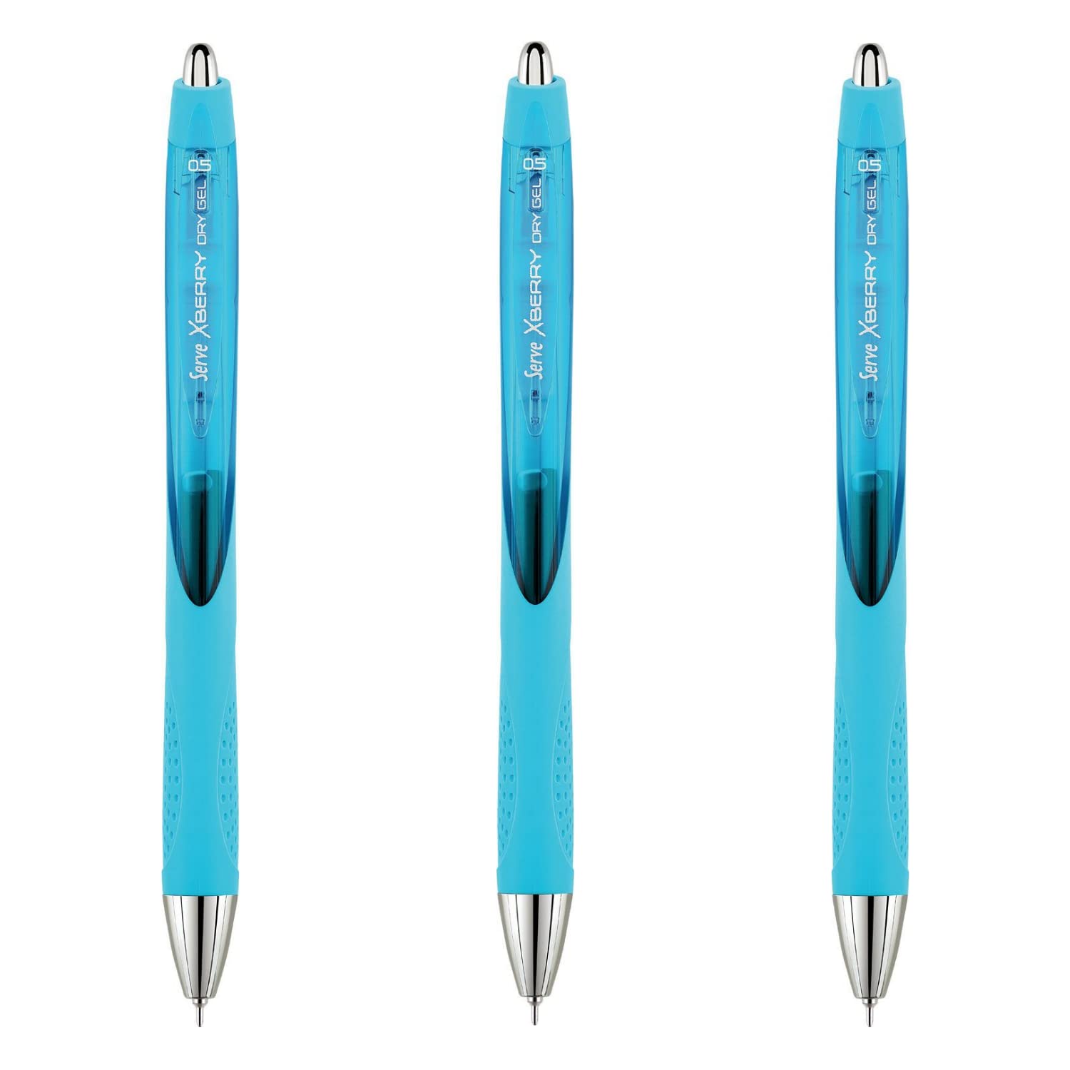 SERVE XBERRY JEL KALEM 05MM IGNE UC TURKUAZ 11 3LU SET