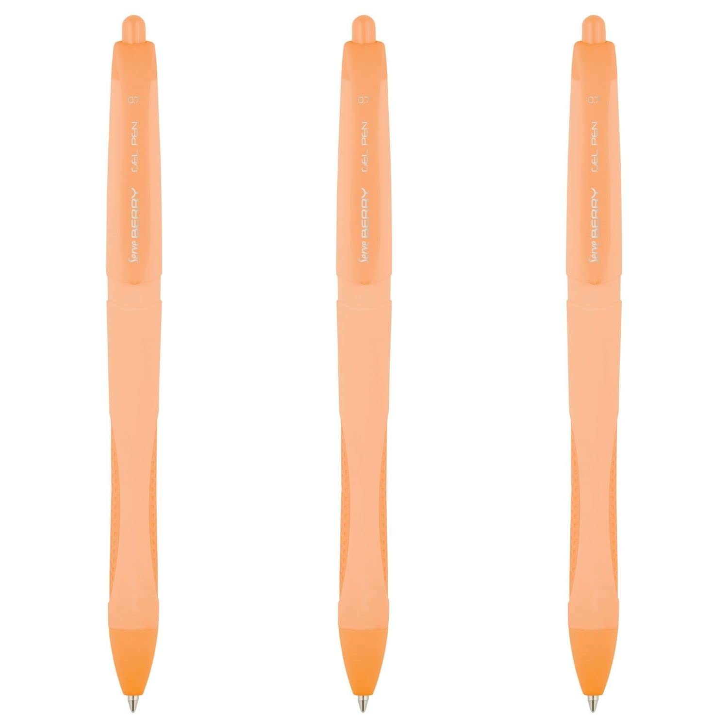 SERVE BERRY JEL KALEM 07MM PASTEL TURUNCU 3LÜ SET