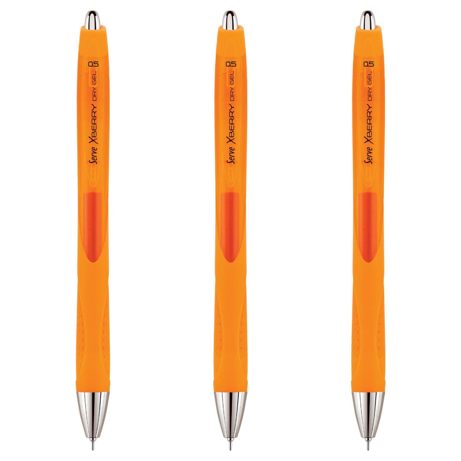 SERVE XBERRY JEL KALEM 05MM IGNE UC TURUNCU 05 3LU SET