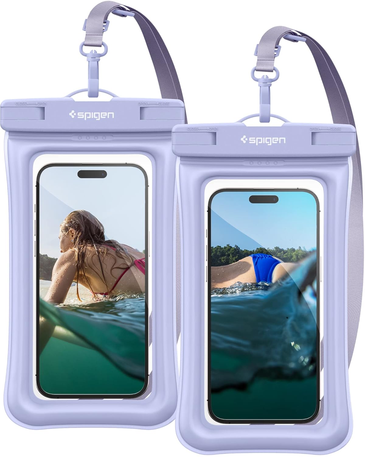 Spigen Aqua Shield Floating WaterProof iPX8 Sertifikalı Su Geçirmez Yüzer Kılıf (2 Adet) A610 Aqua Blue - ACS06016