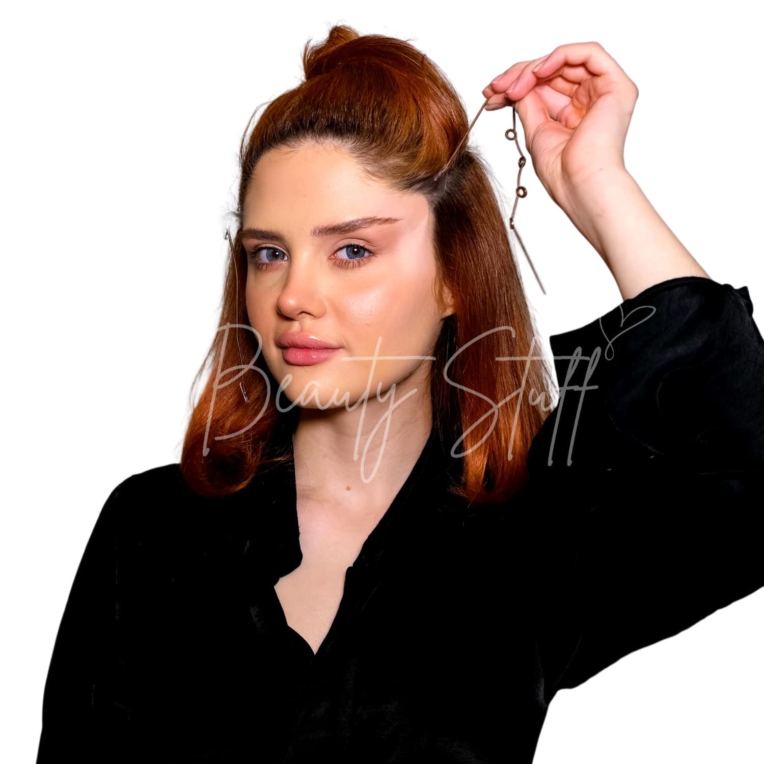 Beauty Stuff Lift ‘Em Up Yüz Germe Bandı, Ameliyatsız Yüz Germe, Suya Dayanıklı Kaş Kaldırma Bantları, Lastikli Yüz Gerdirme Bantları, Made in USA, 20 Adet (Bej Lastikli)