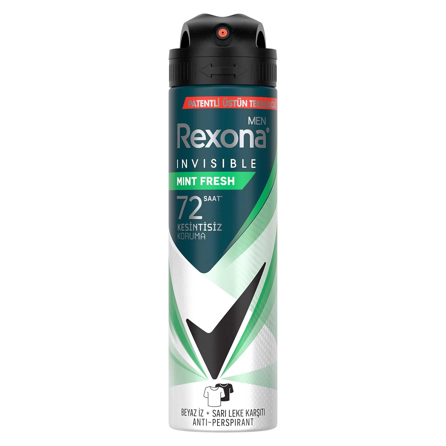 Rexona Men Erkek Sprey Deodorant Natural Fresh Mint 72 Saat Kesintisiz Üstün Koruma 150 ml
