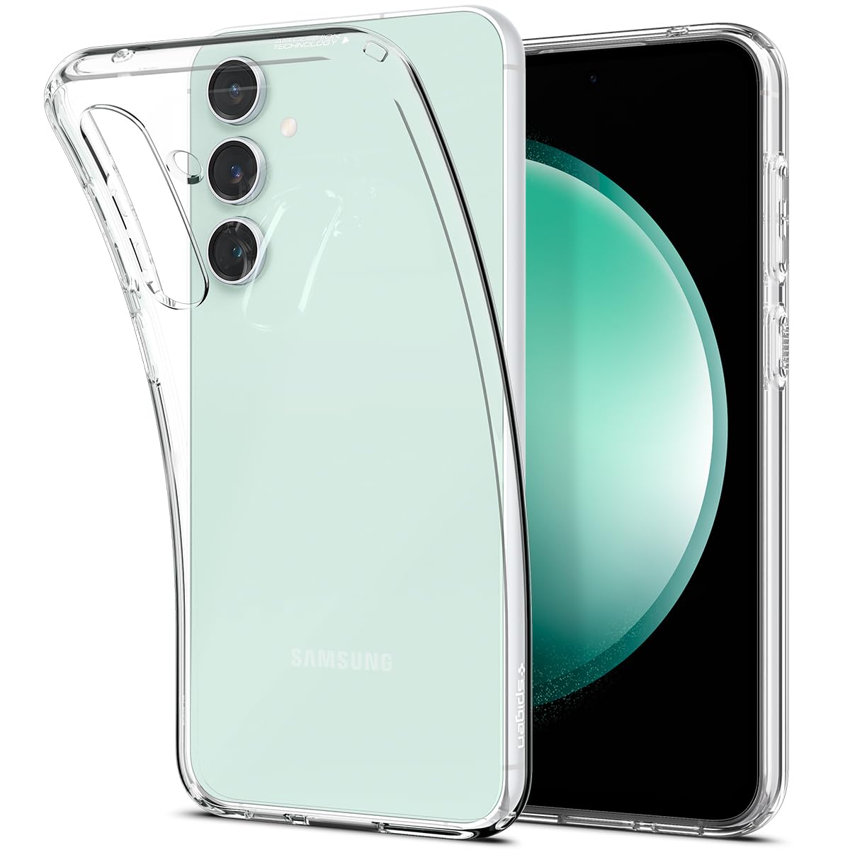 Spigen Galaxy S23 FE ile Uyumlu Kılıf Liquid Crystal 4 Tarafı Tam Koruma Crystal Clear - ACS06369