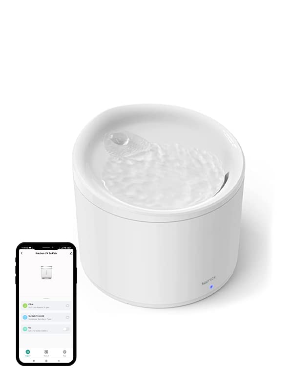 Neutron Evcil Hayvan Akıllı Su Kabı, Su Pınarı Wifi Bluetooth Destekli - UV Teknoloji - Uygulama ile kontrol