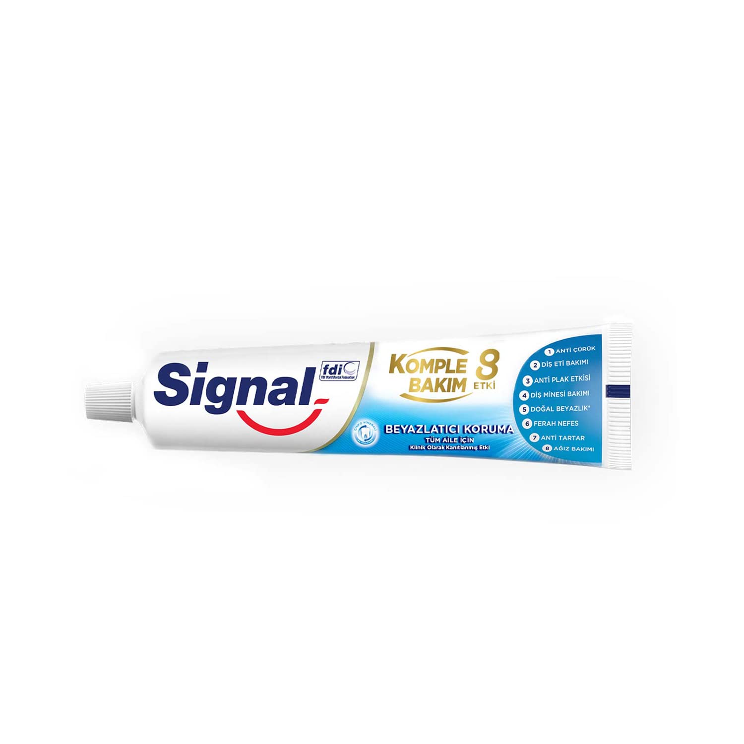 Signal Diş Macunu Komple Bakım 8 Etki Beyazlatıcı Koruma 75 ml