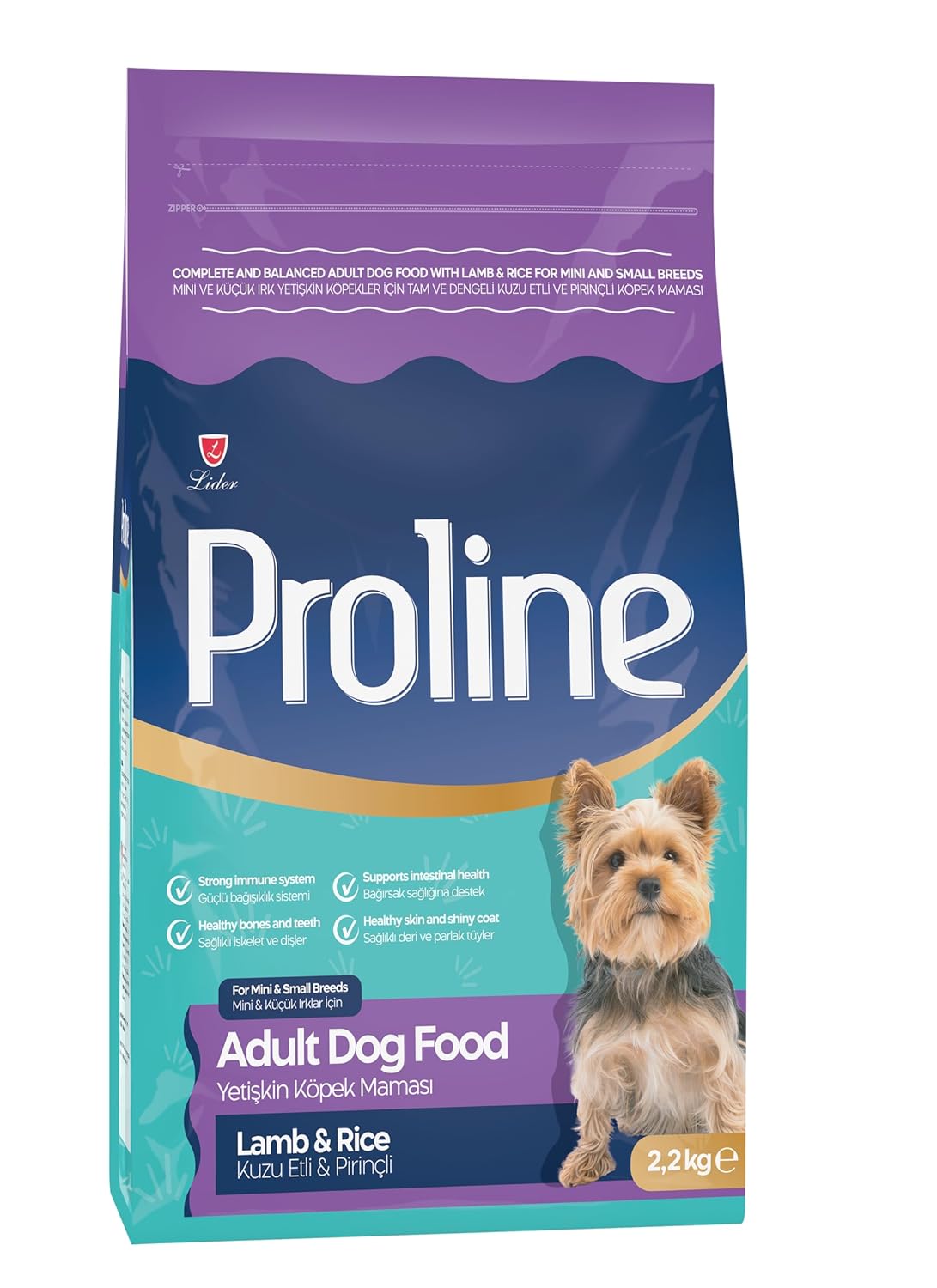 Proline Mini ve Küçük Irk Kuzu Etli ve Pirinçli 2.2 KG
