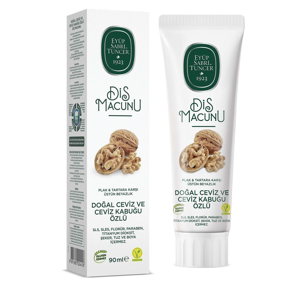 Eyüp Sabri Tuncer Doğal Ceviz Özlü Diş Macunu, Ceviz Aromalı, 90ml