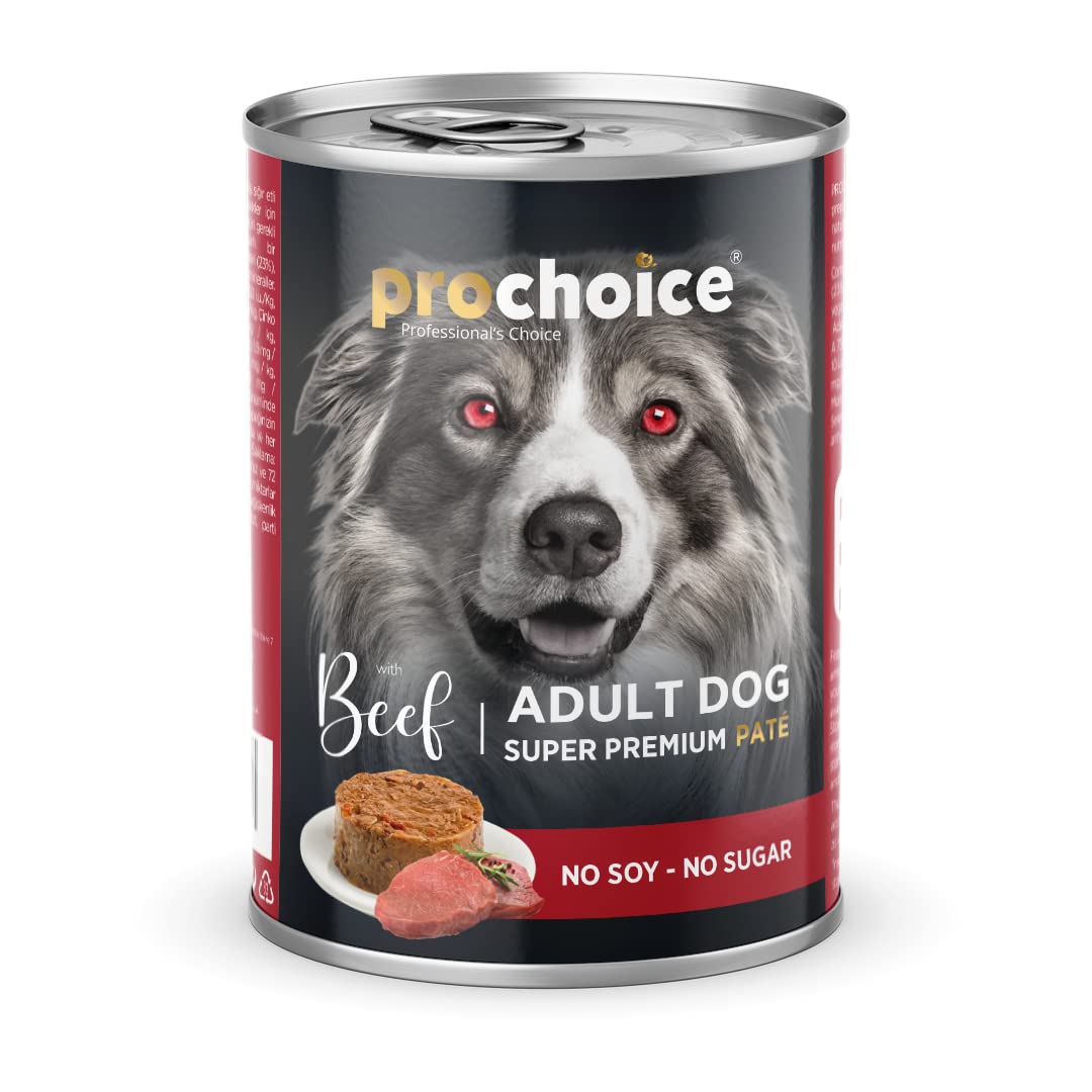 Prochoice Yetişkin Köpekler İçin, Sığır Etli ve Pirinçli Ezme, 400 g x 12 adet