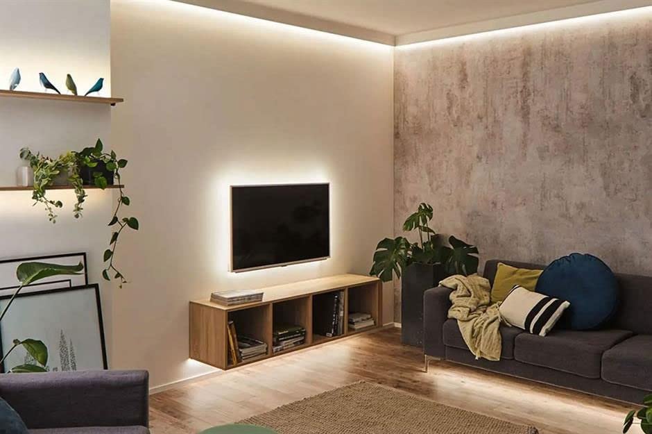 5 Metre Şerit LED Günışığı Renk + 12v 5 Amper 60 Watt LED Trafo -3 Dirençli Double Pcb - Yeni Nesil Oturma Odası, Yatak Odası ve Mutfak için Gizli Aydınlatma