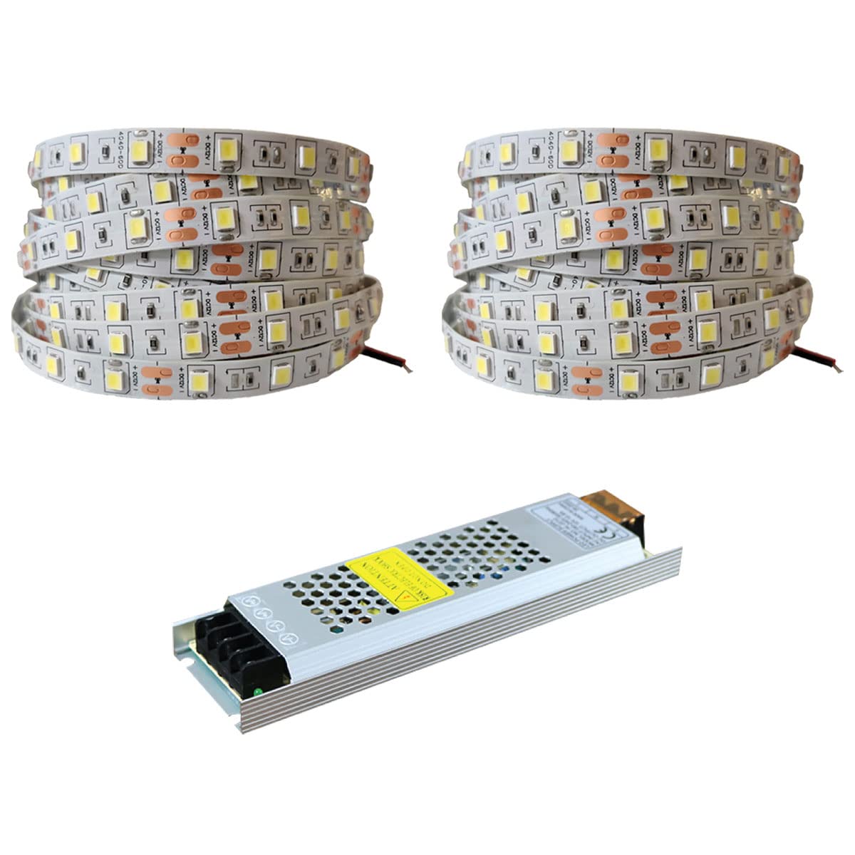 Amber LED 4040 Yeni Nesil 10 Metre Şerit + 12v 10 120 Watt Trafo Oturma Odası, Yatak Odası ve Mutfak için Gizli Aydınlatma (Amber)