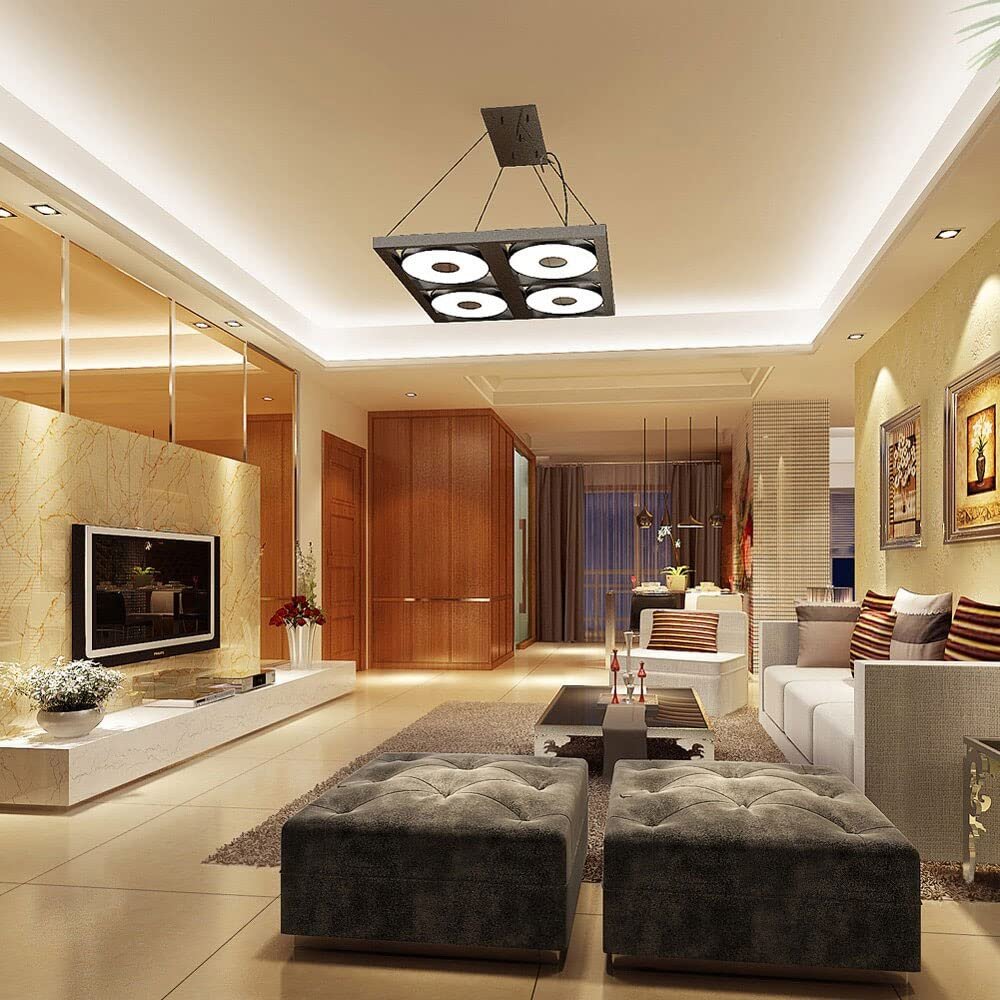 10 Metre Şerit LED Günışığı Renk + 12v 10 Amper 120 Watt LED Trafo - 3 Dirençli Double Pcb - Oturma Odası, Yatak Odası ve Mutfak için Gizli Aydınlatma