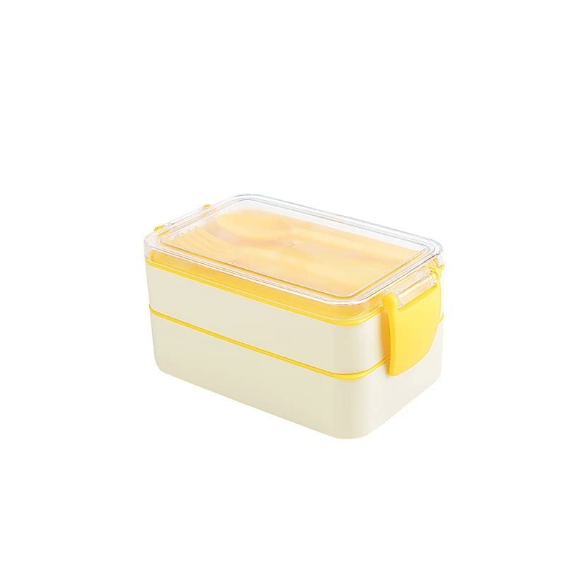 Titiz Plastik orjinal Fely Beslenme Kabı,Yetişkinler/Çocuklar için, Bölmeli, Yemek Kutusu, Paket Bölücü, Çatal Kaşık Takımı İçinde 4 Renk (Krem)