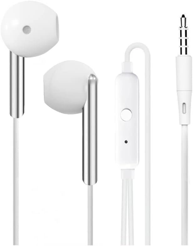 heartz K103 3.5mm Jack Girişli Metal Yüksek Ses Sporcu Kulak İçi Extra Bass Beyaz Kulaklık Stereo beyaz