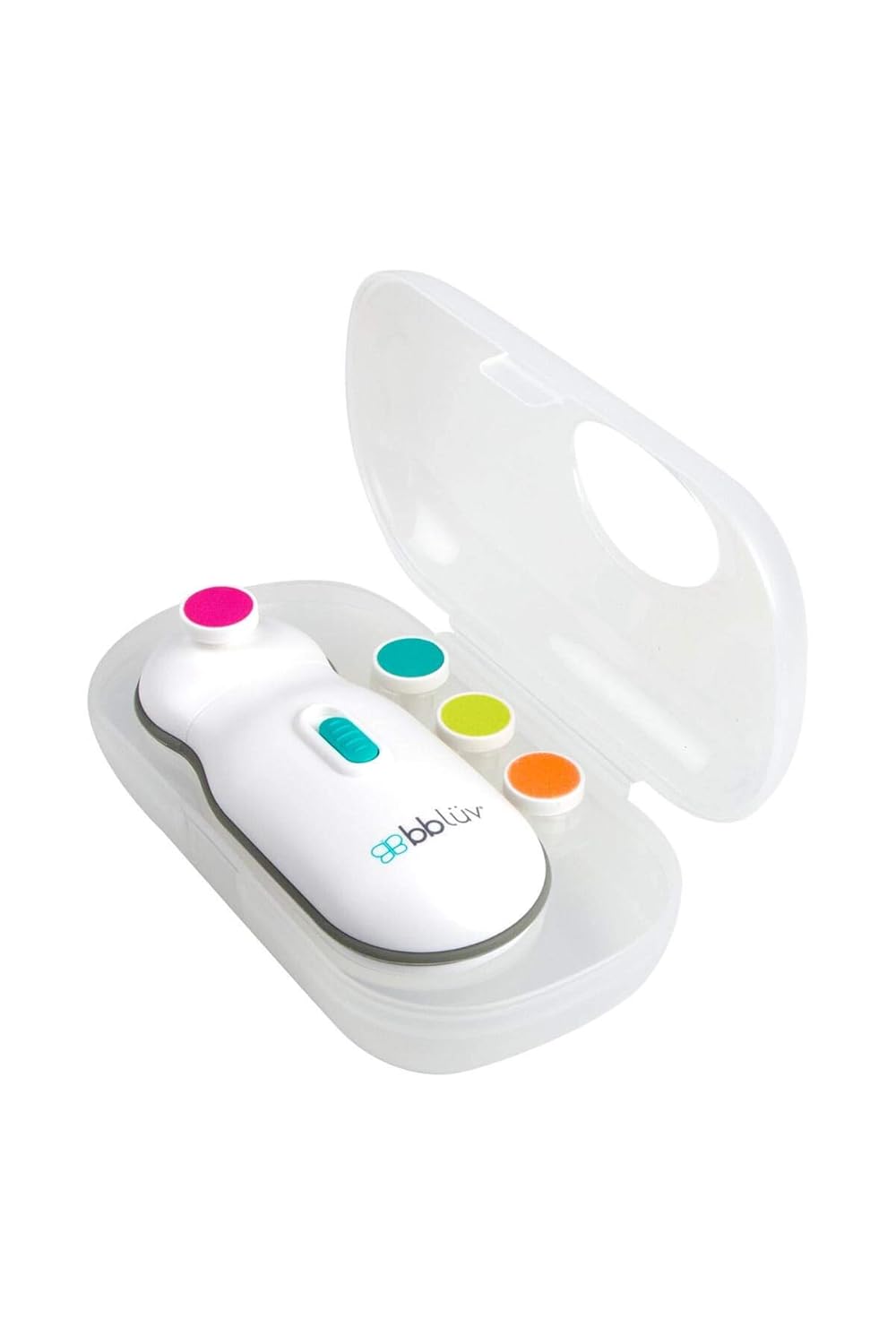 Bblüv Trimö Pilli Elektrikli Tırnak Törpüsü, 0-12 Yaş Bebekler için Sessiz ve Hassas Törpü, Ergonomik Tasarım