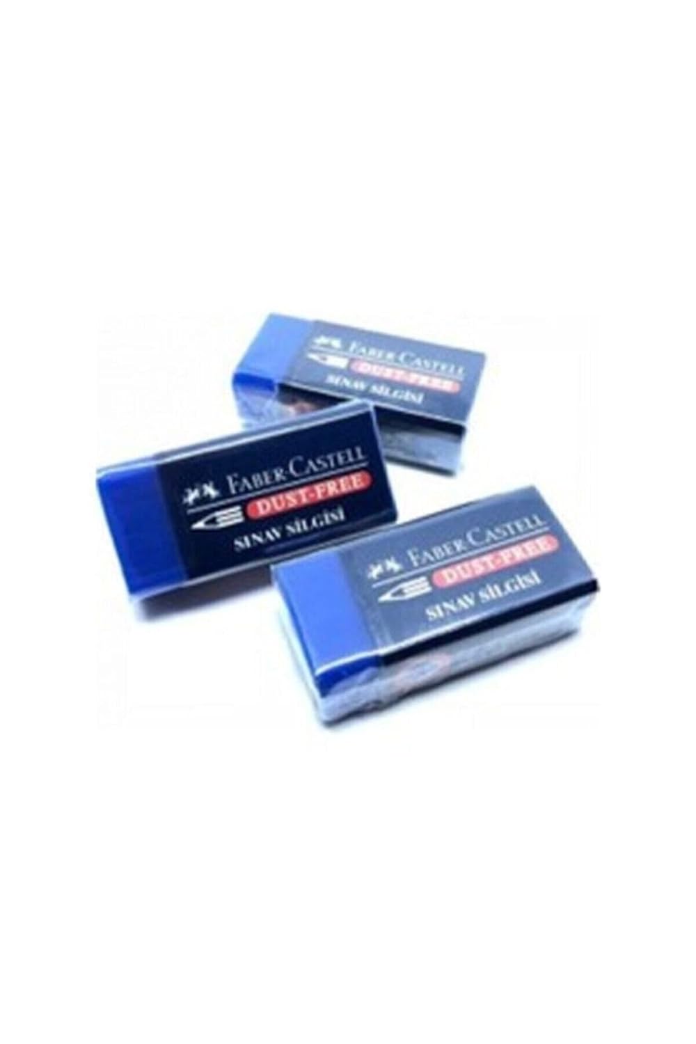Faber-Castell Faber Castell Sınav Silgisi Mavi 3'lü