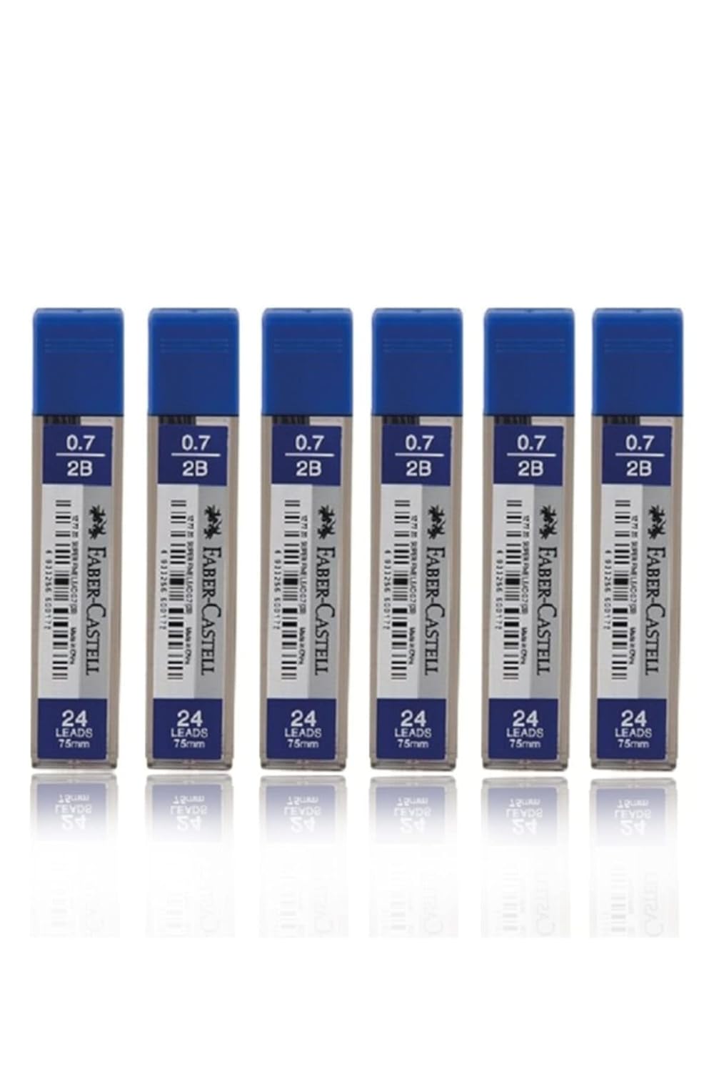 Faber-Castell Faber Castell 6 Tüp 75mm 2b 0.7 Kalem Ucu